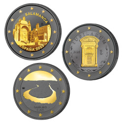 Cadre 3 x 2 Euro Ruthénium