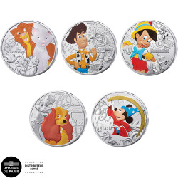 Lot 5 x 10 Euro Argent...