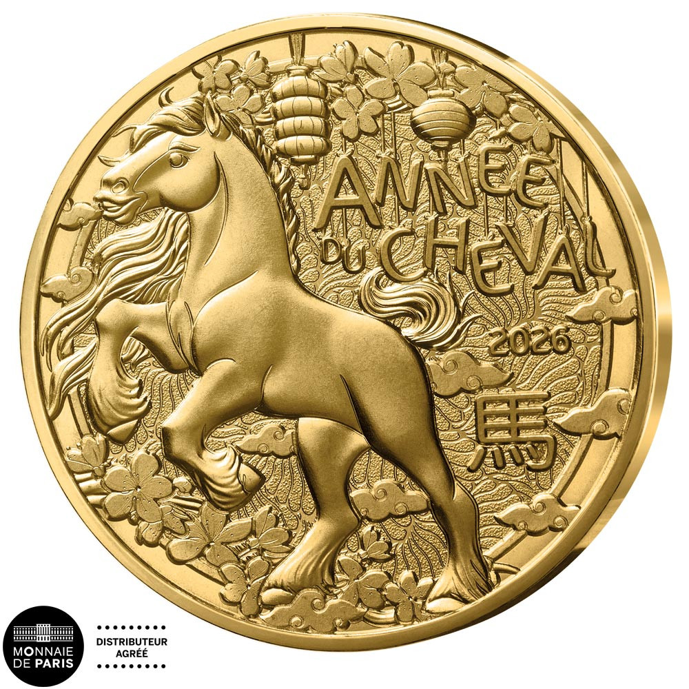 1/4 Euro France 2026 - Année du Cheval offerte*