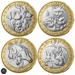 Lot 4 x 5 Euro France 2025...