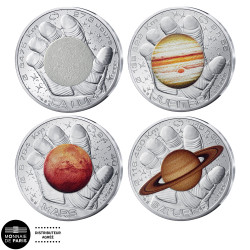 Lot 4 x 10 Euro Argent...