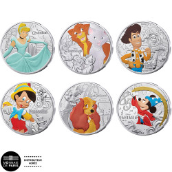 Lot 6 x 10 Euro Argent...