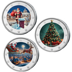 Cadre 3 x 2 Euro Noël -...