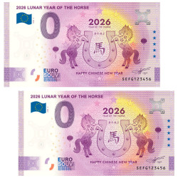 Lot 2 billets Souvenir 0...