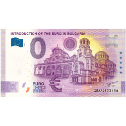 Billets Souvenir 0 Euro - Introduction de l’Euro en Bulgarie