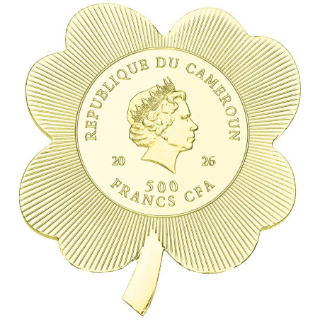 La pièce de forme Porte-bonheur dorée offerte* (2)