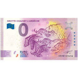 Billets Souvenir 0 Euro - Grottes de Chauvet 2