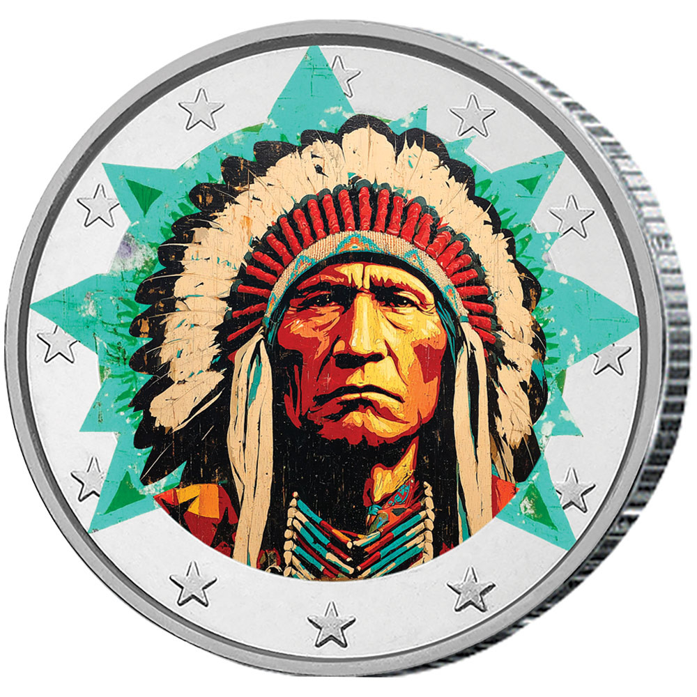 2 Euro Crazy Horse enduite