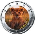 2 Euro Lionceau enduite
