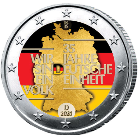 2 Euro Allemagne 2025 - 35 ans de la réunification