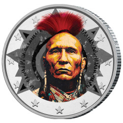 2 Euro Black Hawk enduite