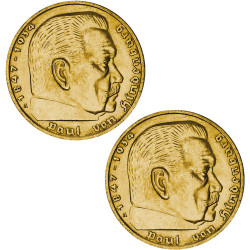 Lot 5 et 2 Reichsmarks...