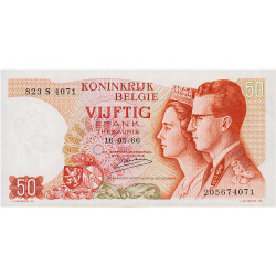 50 Francs Belgique 1966 -...