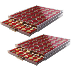 2 plateaux de 35 cases rondes