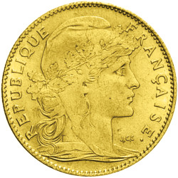 10 Francs Or Marianne IIIe République 1906