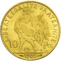 10 Francs Or Marianne IIIe République 1906