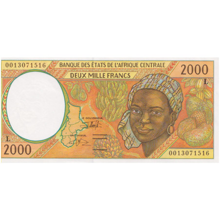 2 000 Francs Gabon 2000