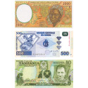 Lot 3 billets Afrique