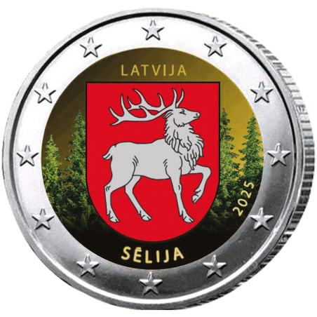 2 Euro Lettonie 2025 - Sēlija