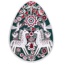 5 Cedis Argent BE 2026 colorisée - Pysanka