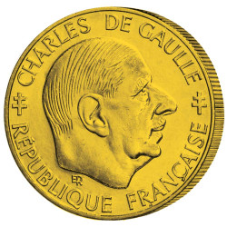 La 1 Franc doré Charles de Gaulle offerte*