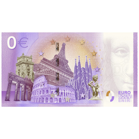 Billet souvenir 0 Euro - Musée des timbres et des monnaies - Monaco