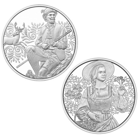 Lot 2 x 10 Euro Argent Autriche BU 2025