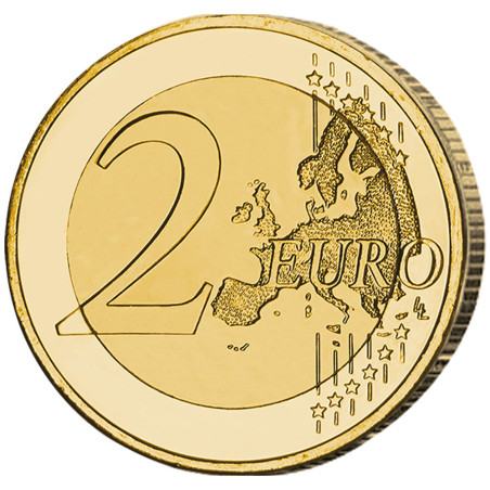 2 Euro Saint-Marin colorisée et dorée - Guaita