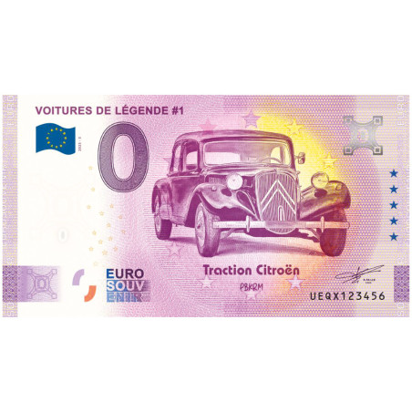 Billets souvenir 0 Euro - Traction Citroën