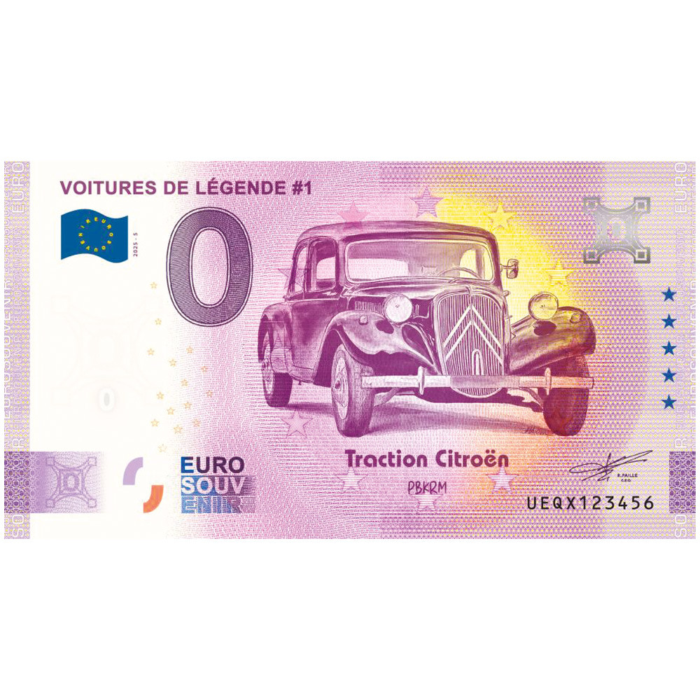 Billets souvenir 0 Euro - Traction Citroën