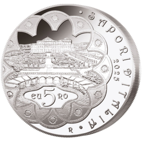 5 Euro Italie BU 2025 colorisée - Spécialités du Piémont