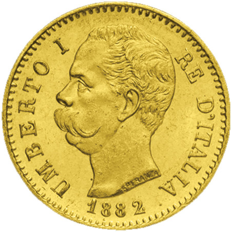 20 Lires Or Italie 1879-1897 - Umberto Ier