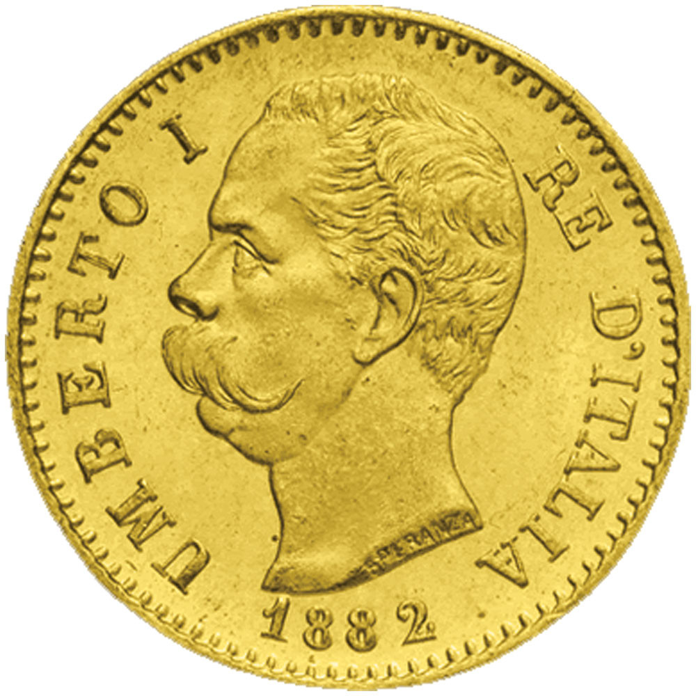 20 Lires Or Italie 1879-1897 - Umberto Ier
