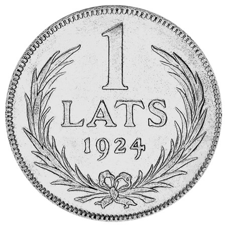 1 Lats Argent Lettonie 1924
