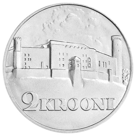 2 Couronnes Argent Estonie 1930 - Château de Toompea