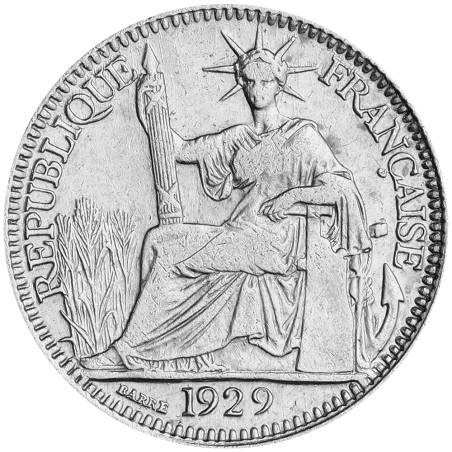 10 Centimes Argent Indochine française 1921-1937