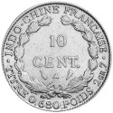 10 Centimes Argent Indochine française 1921-1937