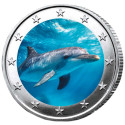 2 Euro dauphin enduite