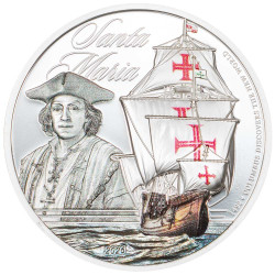 5 Dollars Argent BE 2026 colorisée - Santa Maria