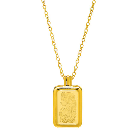 Lingot Déesse Fortuna en Or 2,5 grammes + Pendentif