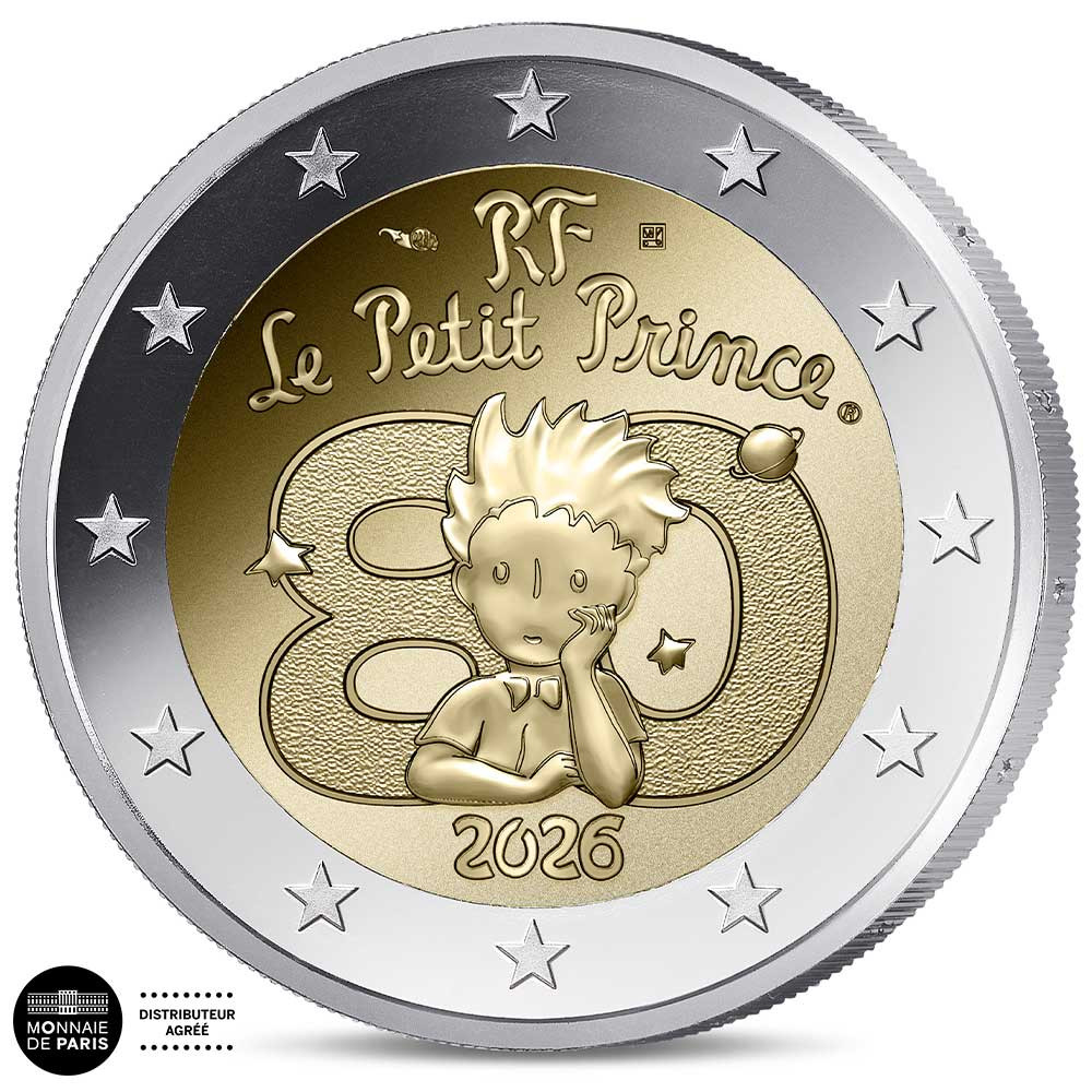 2 Euro France BE 2026 polissage inversé - Le Petit Prince