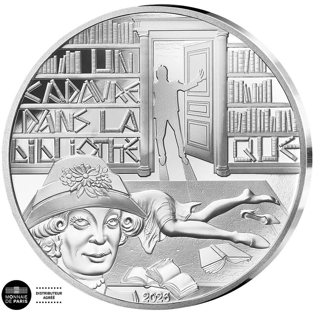 10 Euro Argent France BE 2026 - Un cadavre dans la bibliothèque