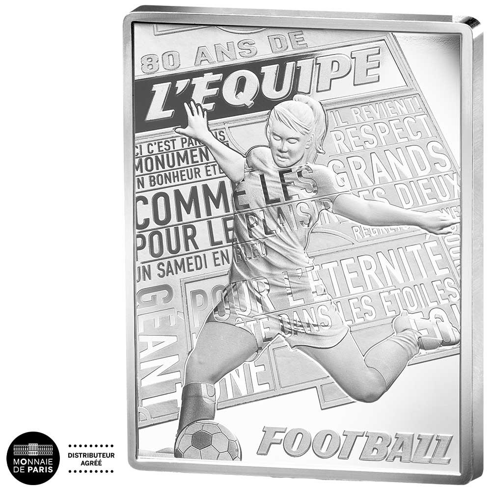 10 Euro Argent France BE 2026 - Foot - 80 ans de l'Equipe