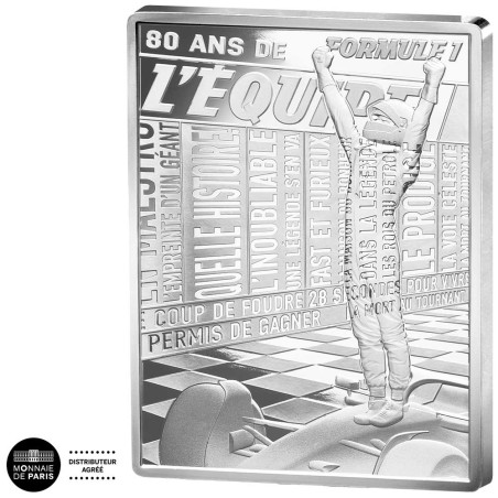 10 Euro Argent France BE 2026 - F1 - 80 ans de l'Equipe