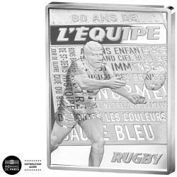 10 Euro Argent France BE 2026 - Rugby - 80 ans de l'Equipe
