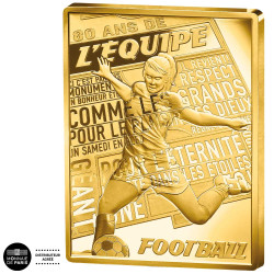 50 Euro Or France BE 2026 - Foot - 80 ans de l'Equipe