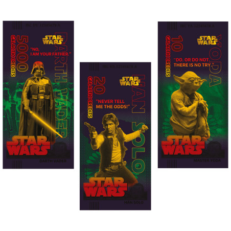 Lot 3 Billets Souvenir Star Wars
