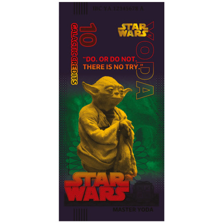 Billet Souvenir 10 Crédits Galactic - Maître Yoda