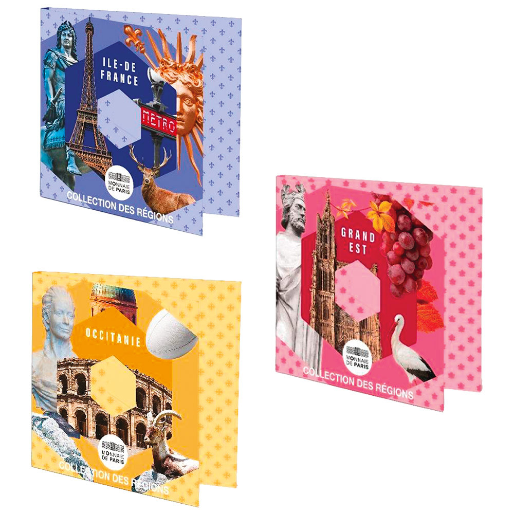 Lot 3 x 10 Euro Argent France 2026 hexagonales