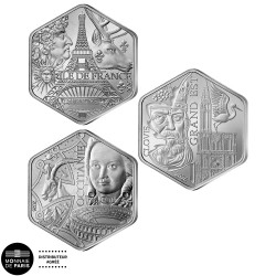 Lot 3 x 10 Euro Argent France 2026 hexagonales